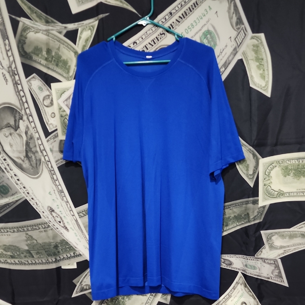 lululemon athletica Vibrant Blue Short Sleeve Tee